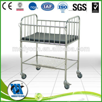 BDB05 Stainless steel hospital baby trolley